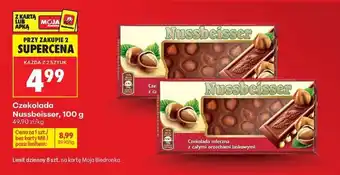 Biedronka CZEKOLADA NUSSBEISSER 100 G oferta