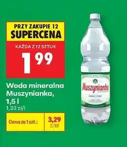 Biedronka Woda mineralna Muszynianka, 1,5 l oferta