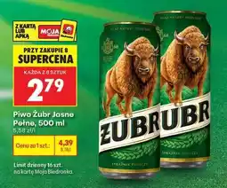 Biedronka Piwo Żubr Jasne Pełne, 500 ml oferta