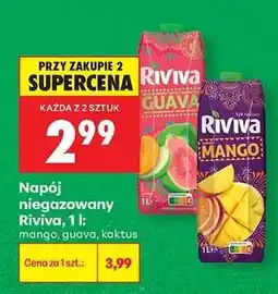 Biedronka Napój niegazowany Riviva, 1 l oferta
