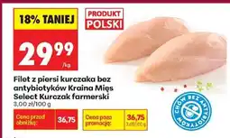 Biedronka Filet z piersi kurczaka bez antybiotyków Kraina Mięs Select Kurczak farmerski oferta