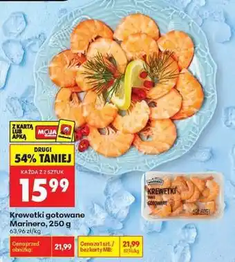 Biedronka Krewetki gotowane Marinero 250 g oferta