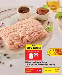 Biedronka Mięso mielone z fileta z kurczaka Kraina Mięs 400 g oferta