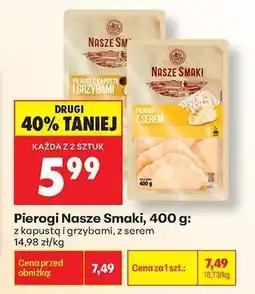 Biedronka Pierogi Nasze Smaki, 400 g oferta