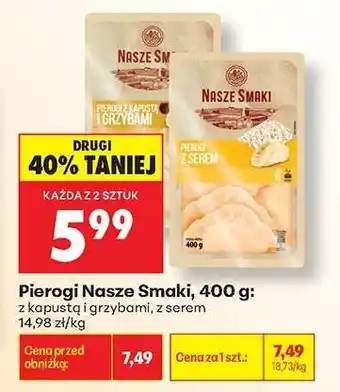 Biedronka Pierogi Nasze Smaki, 400 g oferta