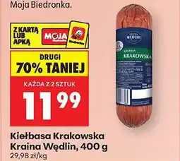 Biedronka Kiełbasa Krakowska Kraina Wędlin 400 g oferta