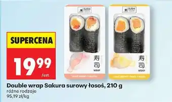 Biedronka Double wrap Sakura surowy łosoś, 210 g oferta