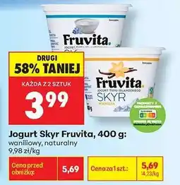 Biedronka Jogurt Skyr Fruvita, 400 g oferta