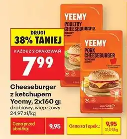 Biedronka Cheeseburger z ketchupem Yeemy, 2x160 g oferta