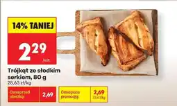 Biedronka Trójkąt ze słodkim serkiem, 80 g oferta