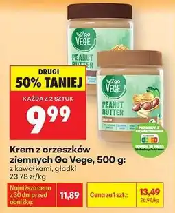 Biedronka Krem z orzeszków ziemnych Go Vege, 500 g oferta