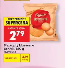 Biedronka Biszkopty klasyczne Bonitki, 180 g oferta