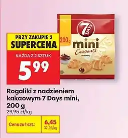 Biedronka Rogaliki z nadzieniem kakaowym 7 Days mini, 200 g oferta