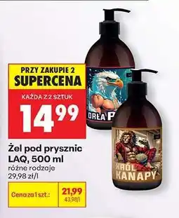 Biedronka Żel pod prysznic LAQ, 500 ml oferta