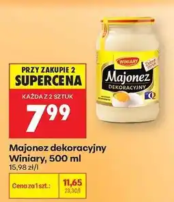 Biedronka Majonez dekoracyjny Winiary 500 ml oferta