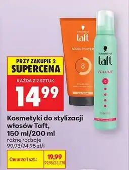 Biedronka Kosmetyki do stylizacji włosów Taft oferta