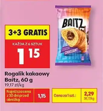 Biedronka Rogalik kakaowy Baitz 60 g oferta