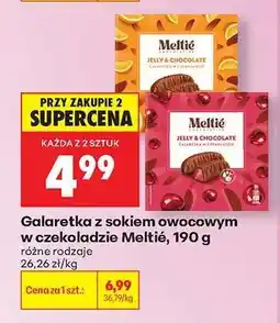 Biedronka Galaretka z sokiem owocowym w czekoladzie Meltié, 190 g oferta