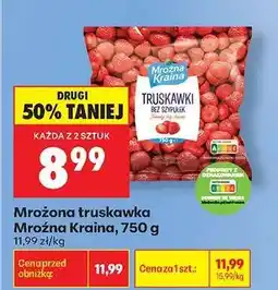 Biedronka Mrożona truskawka Mrożna Kraina, 750 g oferta