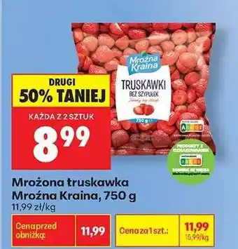 Biedronka Mrożona truskawka Mrożna Kraina, 750 g oferta