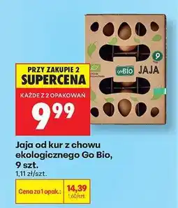 Biedronka Jaja od kur z chowu ekologicznego Go Bio, 9 szt oferta