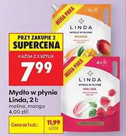 Biedronka Mydło w płynie Linda, 2 l oferta