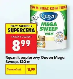Biedronka Ręcznik papierowy Queen Mega Sweep, 120 m oferta