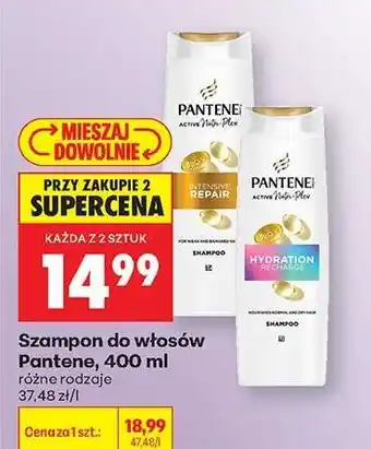 Biedronka Szampon do włosów Pantene, 400 ml oferta