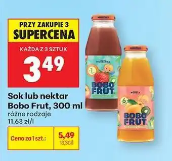 Biedronka Sok lub nektar Bobo Frut, 300 ml oferta