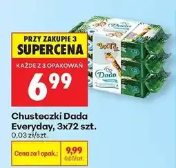 Biedronka Chusteczki Dada Everyday, 3x72 szt oferta