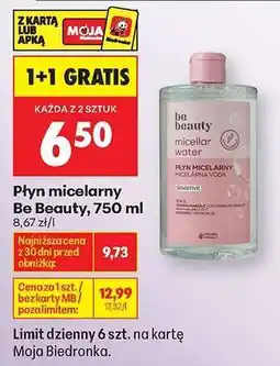 Biedronka Płyn micelarny Be Beauty, 750 ml oferta