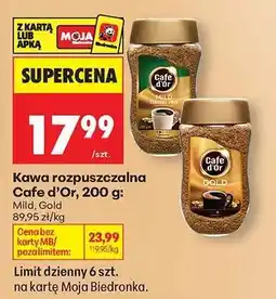 Biedronka Kawa rozpuszczalna Cafe d’Or, 200 g oferta