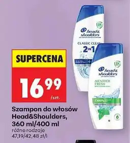Biedronka Szampon do włosów Head Shoulders 360 ml 400 ml oferta