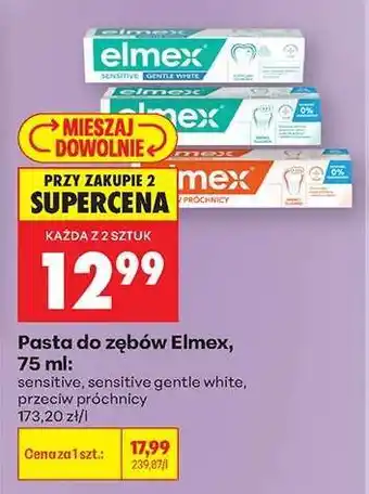 Biedronka pasta do zębów Elmex 75 ml oferta