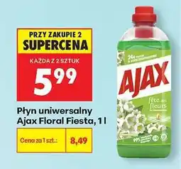 Biedronka Płyn uniwersalny Ajax Floral Fiesta, 1 l oferta
