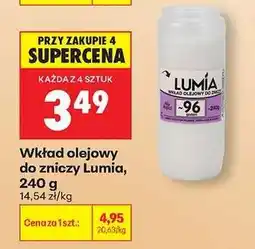 Biedronka Wkład olejowy do zniczy Lumia 240 g oferta