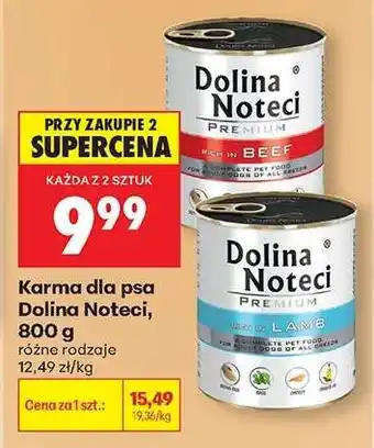 Biedronka Karma dla psa Dolina Noteci, 800 g oferta