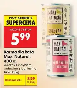 Biedronka Karma dla kota Maxi Natural, 400 g oferta