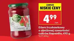 Biedronka Dżem truskawkowy o obniżonej zawartości cukrów Rapsodia 410 g oferta