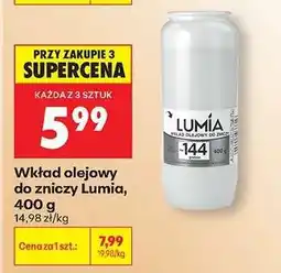 Biedronka Wkład olejowy do zniczy Lumia, 400 g oferta