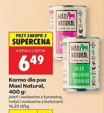 Biedronka Karma dla psa Maxi Natural, 400 g oferta