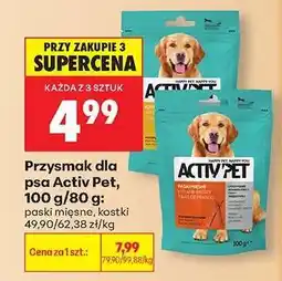 Biedronka Przysmak dla psa Activ Pet, 100 g/80 g oferta
