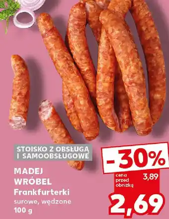Kaufland Madej Wróbel Frankfurterki oferta