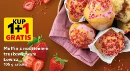 Kaufland Łowicz Muffin z nadzieniem truskawkowym oferta