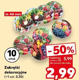 Kaufland Zakrętki dekoracyjne oferta