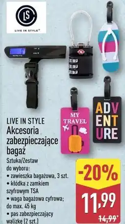 ALDI LIVE IN STYLE Akcesoria zabezpieczające bagaż oferta