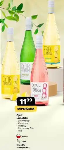 Netto Cydr Lubelski (Cytrynowy, Klasyczny, Różowy, Cytrynowy 0%, Red) oferta