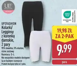 ALDI UP2FASHION Kolarki/ Legginsy z koronką damskie, 2 pary oferta