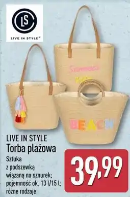 ALDI LIVE IN STYLE Torba plażowa oferta