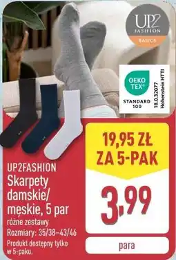 ALDI UP2FASHION Skarpety damskie/męskie, 5 par oferta